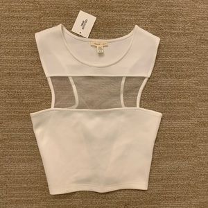 Urban Outfitters White Crop Top NWT
